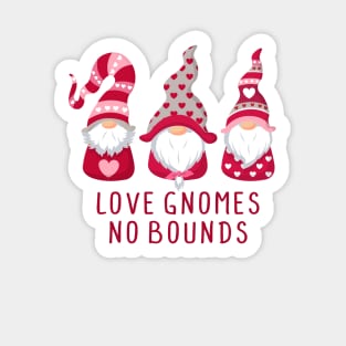 Love Gnomes No Bounds - Valentine's Day Gnomes Sticker
